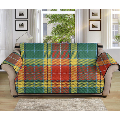 Buchanan Old Set Weathered Tartan Plaid Sofa Protector