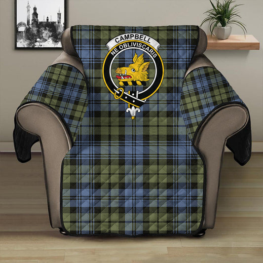 Campbell Faded Tartan Crest Sofa Protector