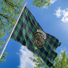 Clan Abercrombie Tartan Flag Crest And Plaid Basic Style