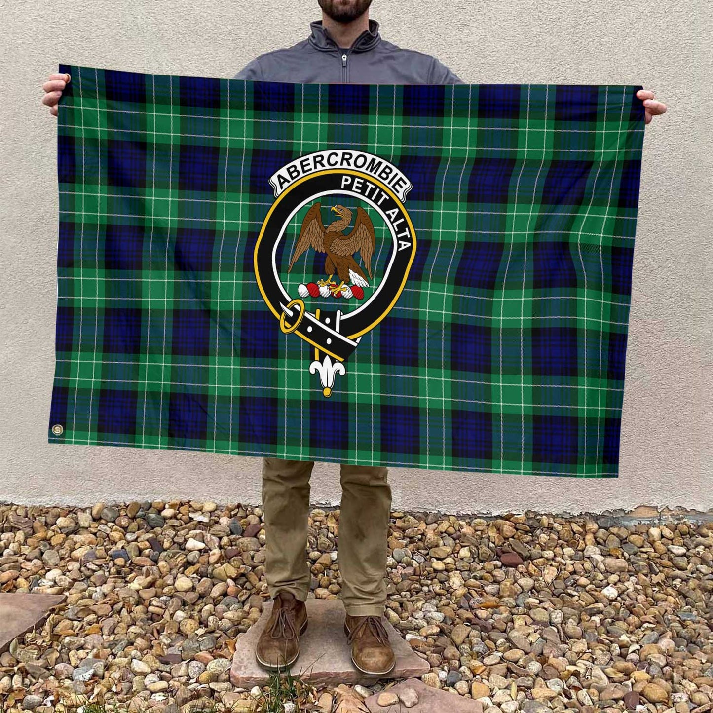 Clan Abercrombie Tartan Flag 1 Crest And Plaid Basic Style Tartan House Flag Crest And Plaid Basic Style