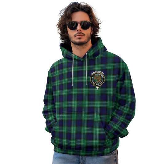 Clan Abercrombie Tartan Men Hoodie Crest And Plaid Basic Style