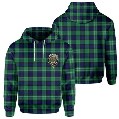 Clan Abercrombie Tartan Men Hoodie Crest And Plaid Basic Style