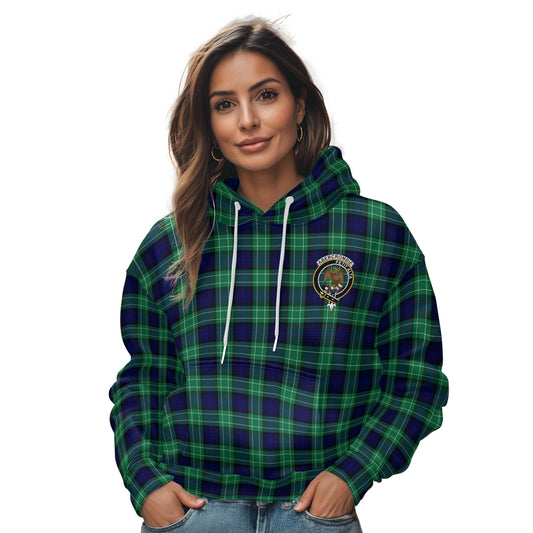 Clan Abercrombie Tartan Women Hoodie Crest And Plaid Basic Style