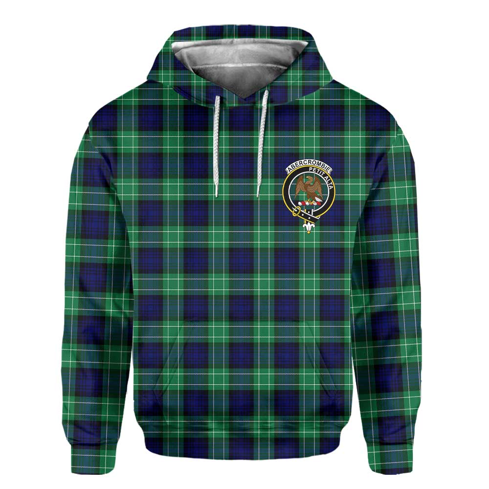 Clan Abercrombie Tartan Women Hoodie Crest And Plaid Basic Style