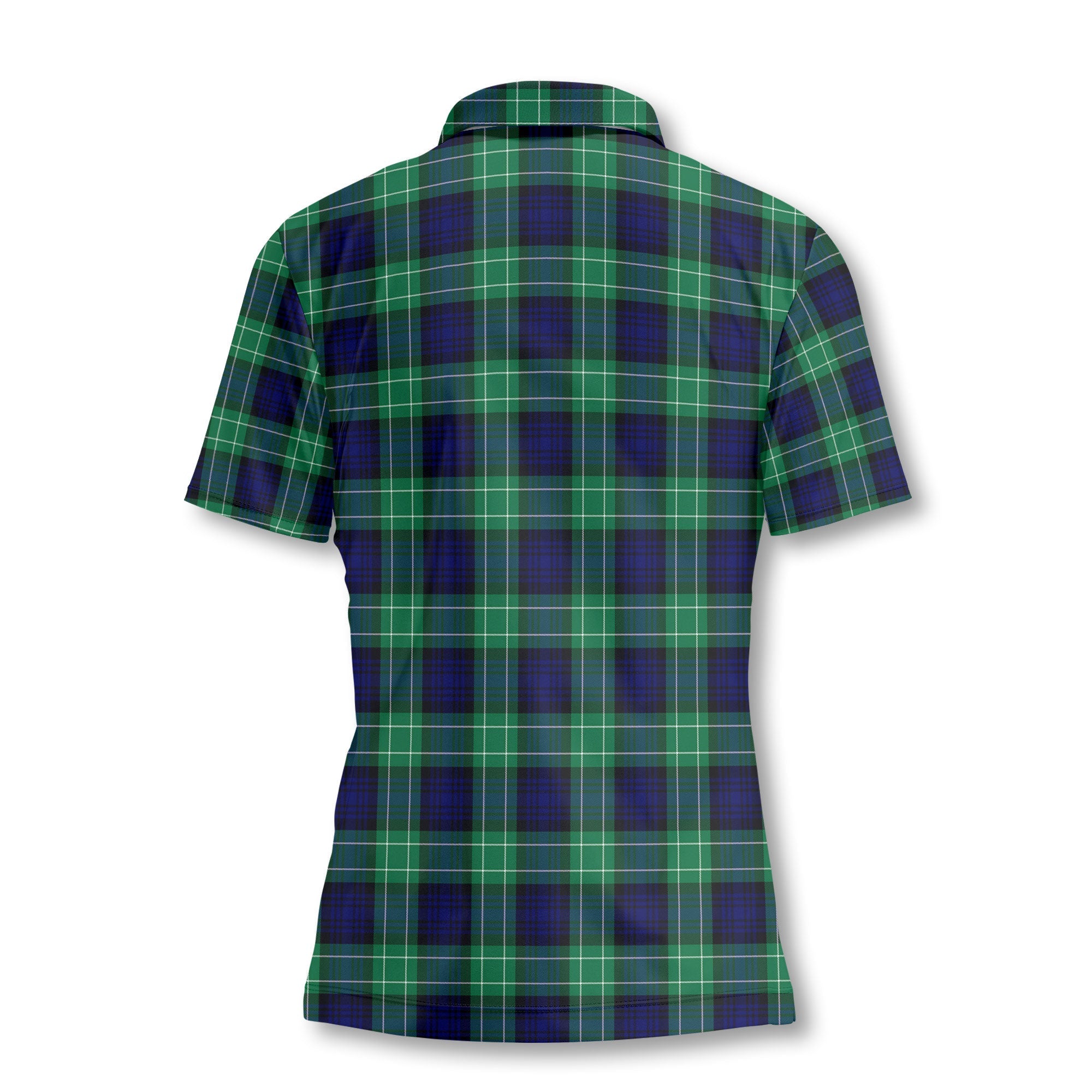 Clan Abercrombie Tartan Women Polo Shirt Crest And Plaid Basic Style