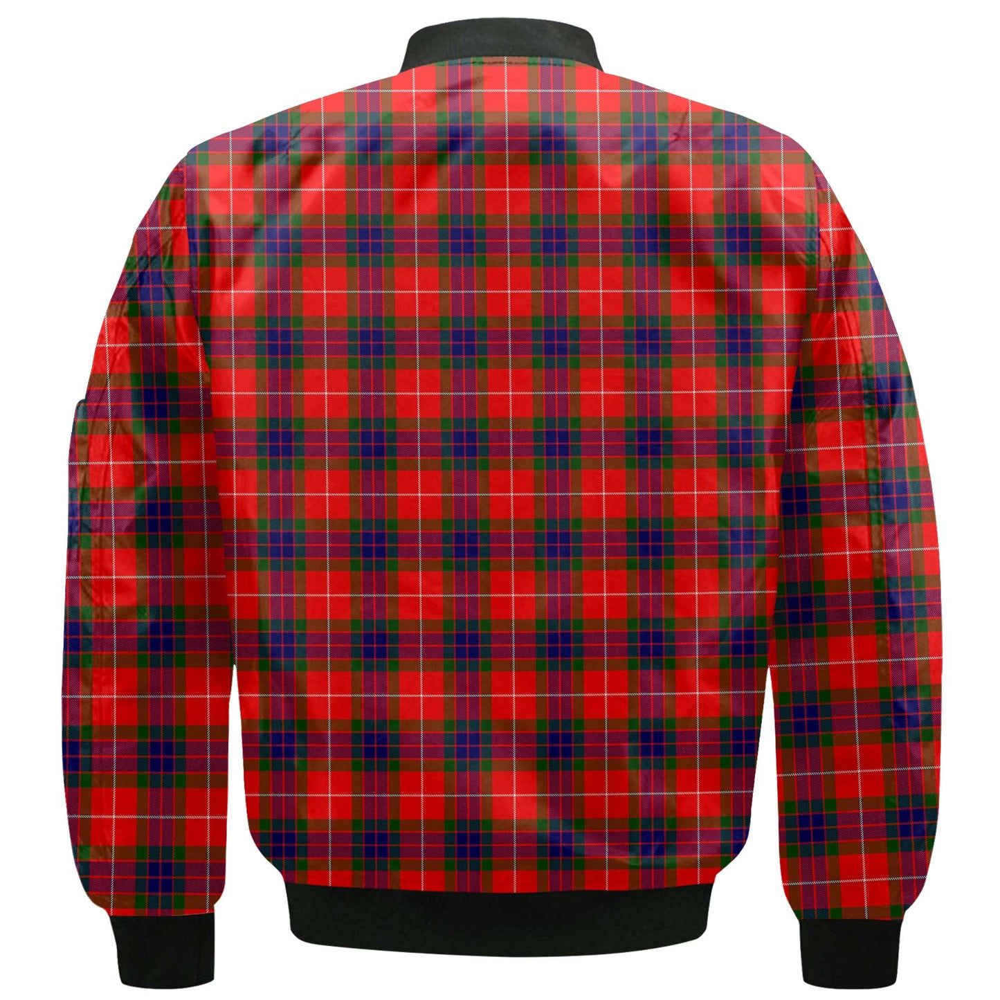 Clan Abernethy Tartan Men Bomber Jacket Crest And Plaid Basic Style