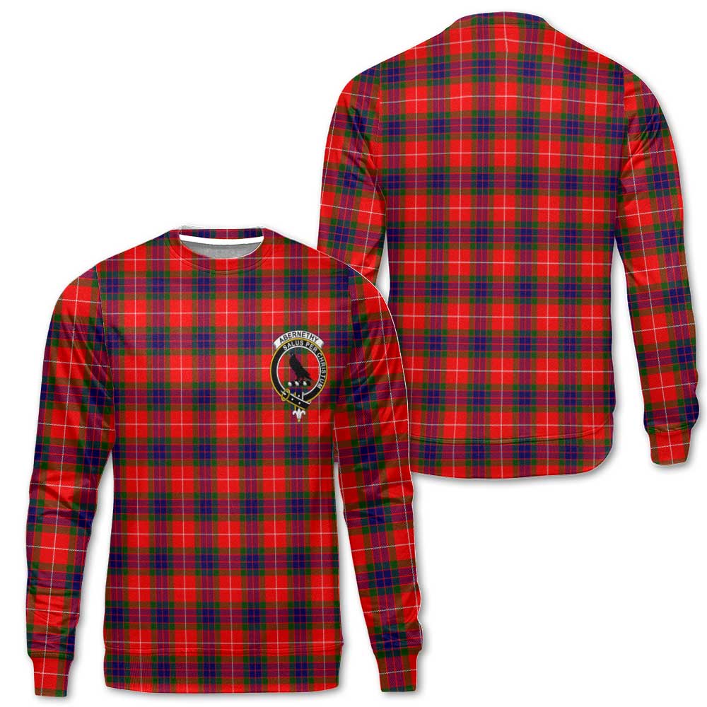 Clan Abernethy Tartan Men Sweatshirt Crest And Plaid Basic Style