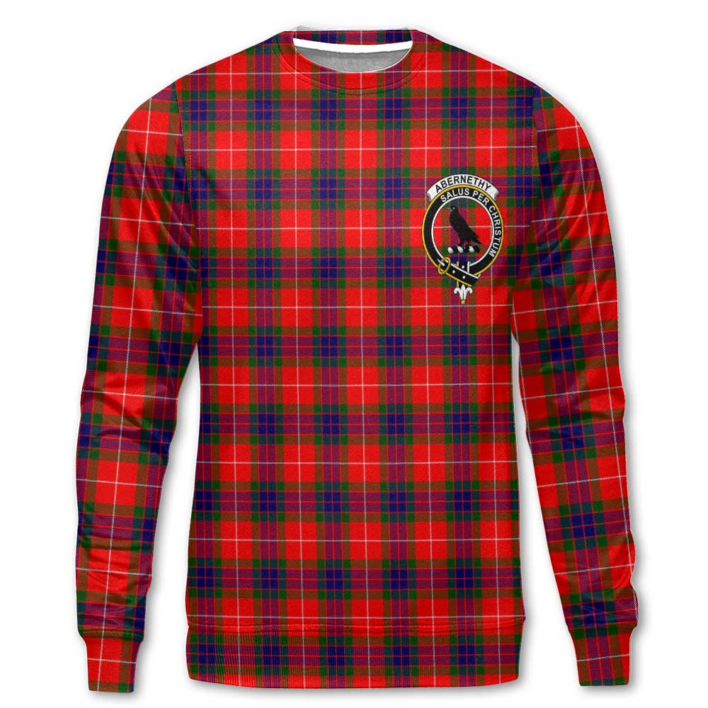 Clan Abernethy Tartan Men Sweatshirt Crest And Plaid Basic Style