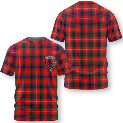 Clan Abernethy Tartan Men T Shirt Crest And Plaid Basic Style