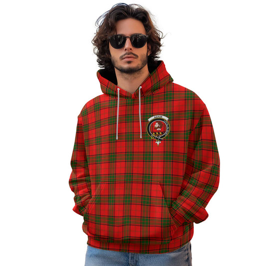 Clan Adair Tartan Men Hoodie Crest And Plaid Basic Style