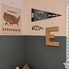 Clan Adam Tartan Felt Pennant Crest And Plaid Basic Style