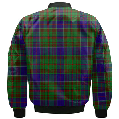 Clan Adam Tartan Men Bomber Jacket Crest And Plaid Basic Style