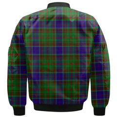 Clan Adam Tartan Women Bomber Jacket Crest And Plaid Basic Style
