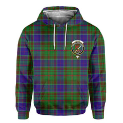 Clan Adam Tartan Women Hoodie Crest And Plaid Basic Style