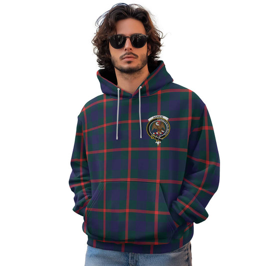 Clan Agnew Tartan Men Hoodie Crest And Plaid Basic Style