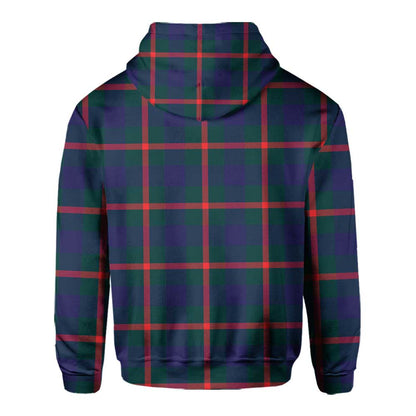 Clan Agnew Tartan Men Hoodie Crest And Plaid Basic Style