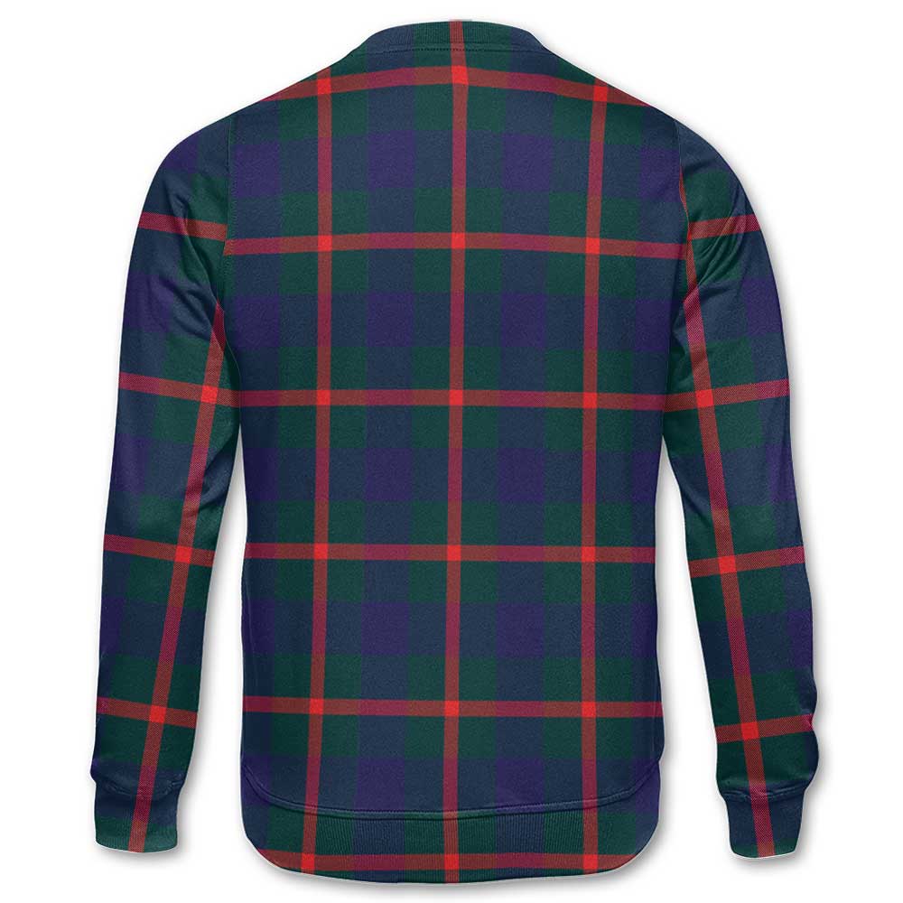 Clan Agnew Tartan Men Sweatshirt Crest And Plaid Basic Style