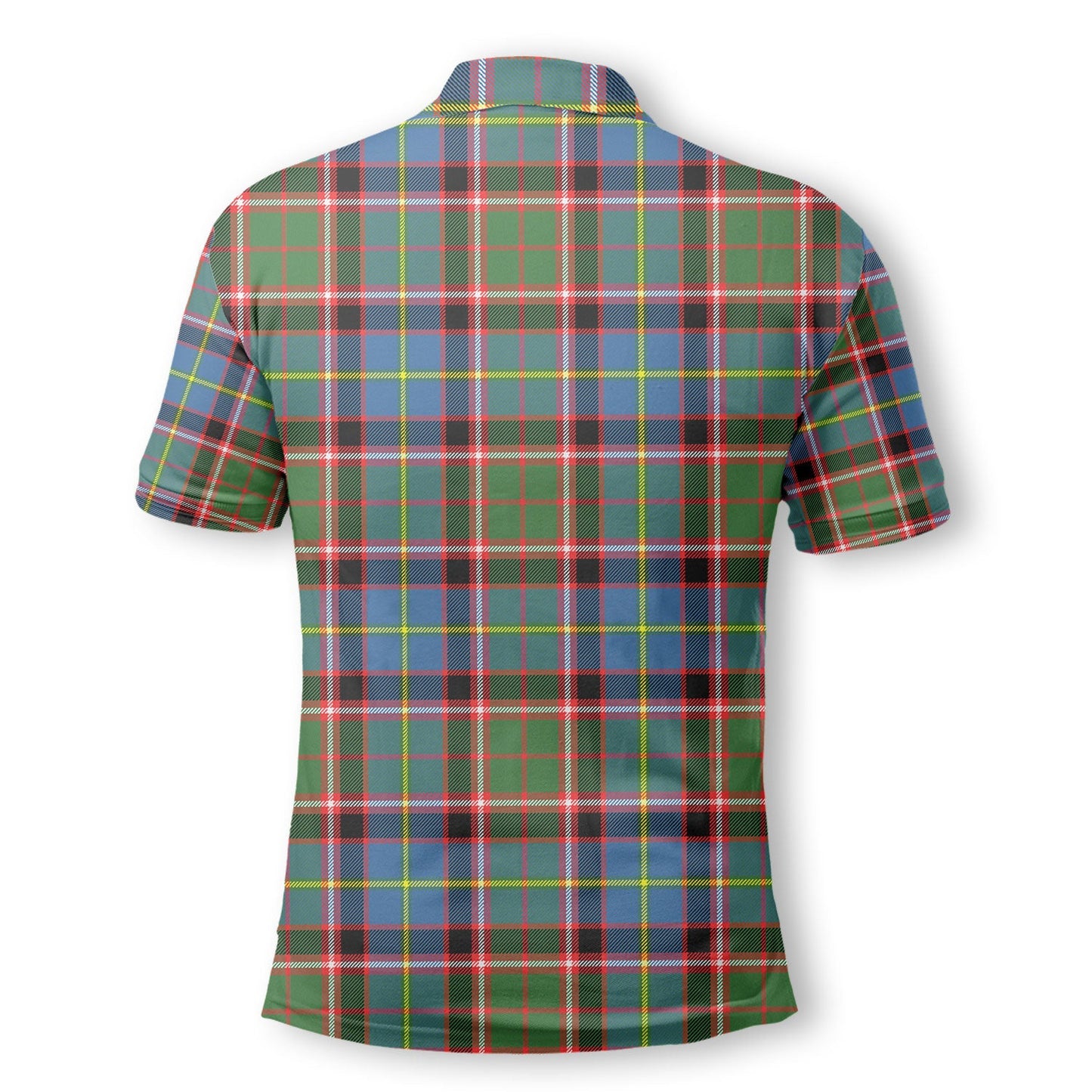 Clan Aikenhead Tartan Golf Men Polo Shirt Crest And Plaid Basic Style