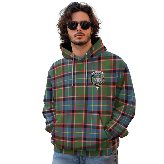 Clan Aikenhead Tartan Men Hoodie Crest And Plaid Basic Style