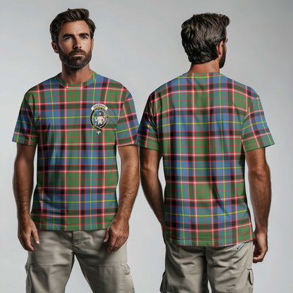 Clan Aikenhead Tartan Men T Shirt Crest And Plaid Basic Style