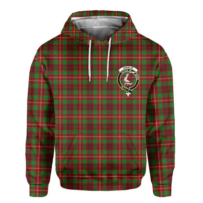 Clan Ainslie Tartan Men Hoodie Crest And Plaid Basic Style