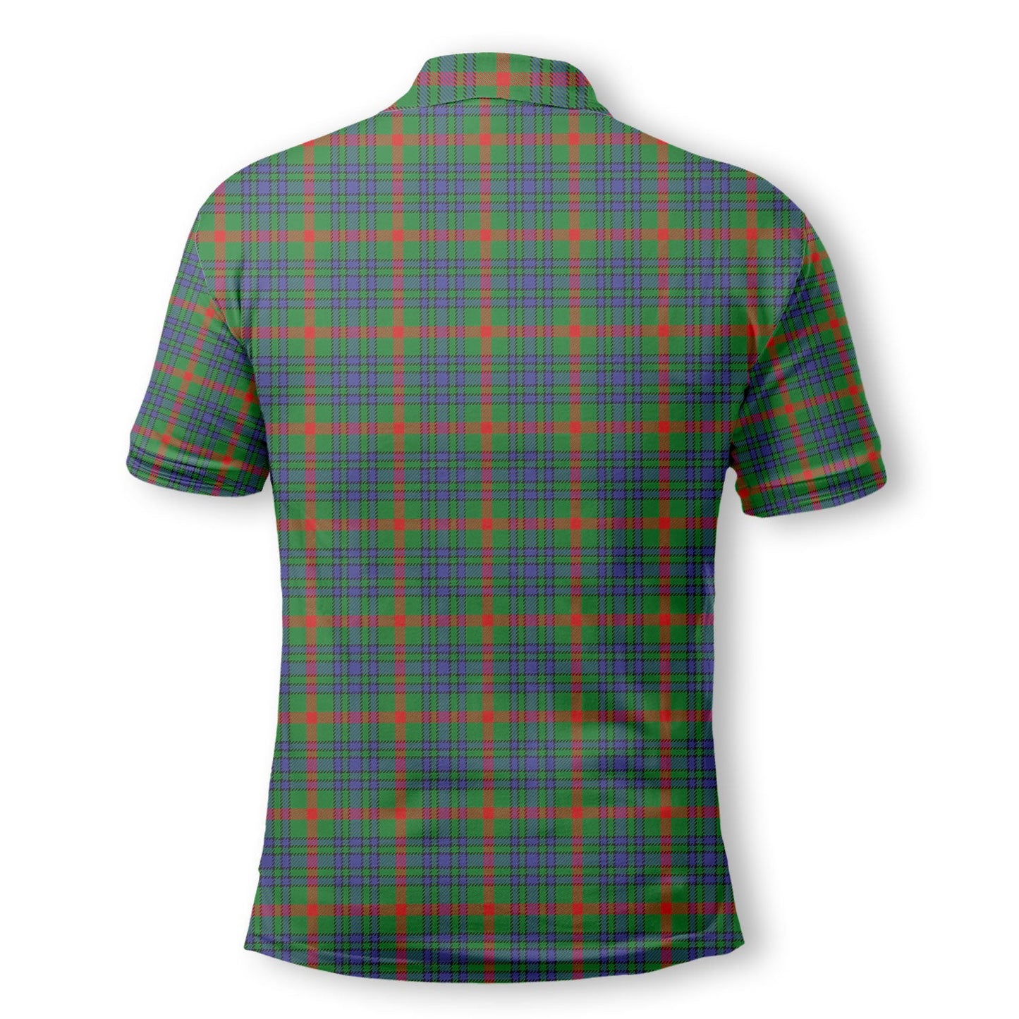 Clan Aiton Tartan Golf Men Polo Shirt Crest And Plaid Basic Style