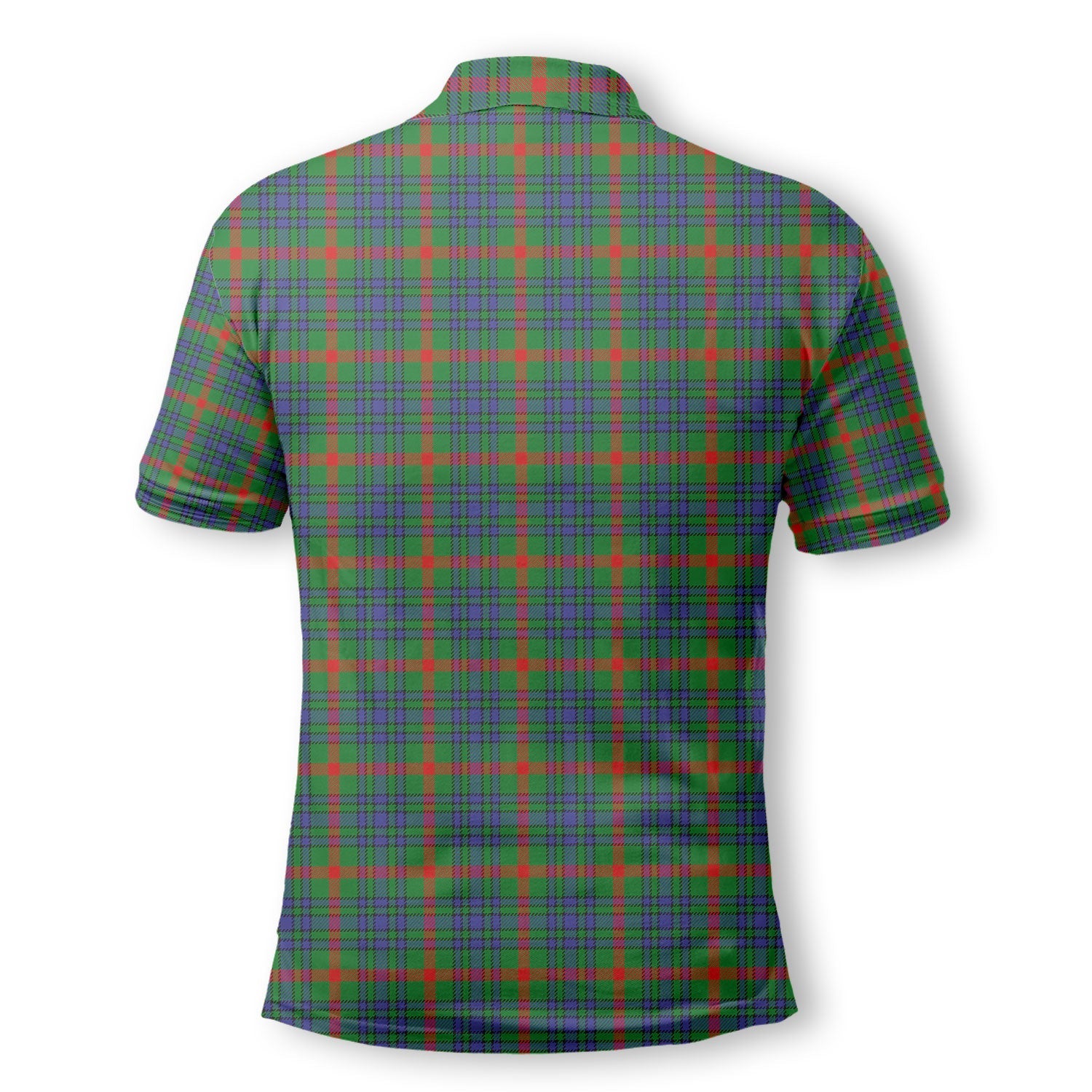 Clan Aiton Tartan Golf Men Polo Shirt Crest And Plaid Basic Style