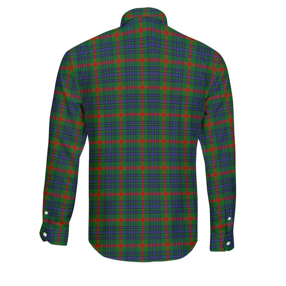 Clan Aiton Tartan Long Sleeve Button Shirt Crest And Plaid Basic Style