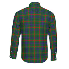 Clan Aiton Tartan Long Sleeve Button Shirt Crest And Plaid Basic Style