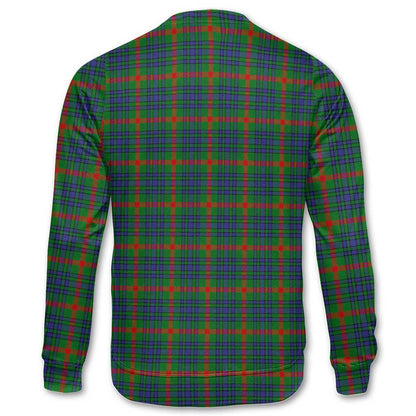 Clan Aiton Tartan Men Sweatshirt Crest And Plaid Basic Style