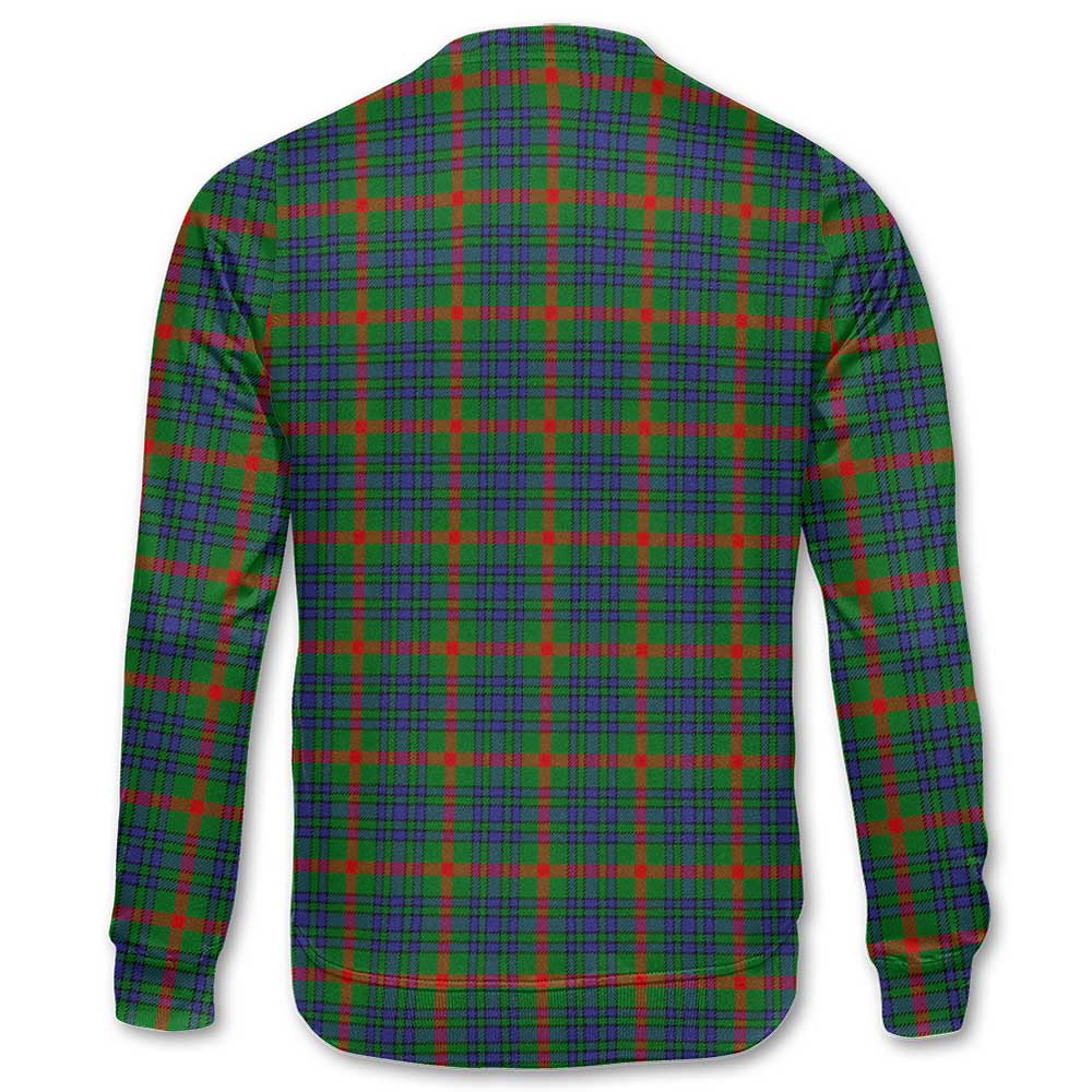 Clan Aiton Tartan Women Sweatshirt Crest And Plaid Basic Style