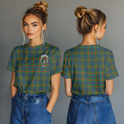 Clan Aiton Tartan Women T Shirt Crest And Plaid Basic Style