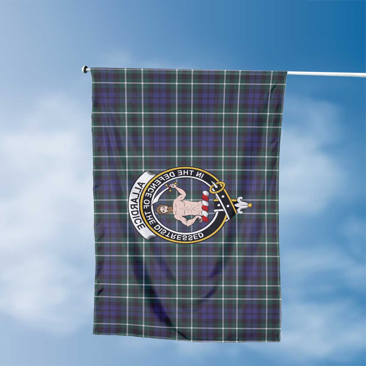 Clan Allardice Tartan Flag Crest And Plaid Basic Style