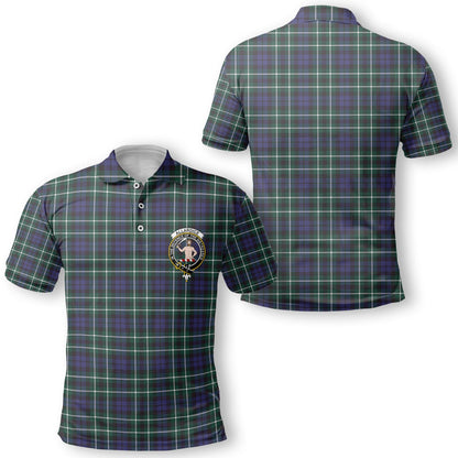 Clan Allardice Tartan Golf Men Polo Shirt Crest And Plaid Basic Style