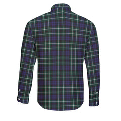 Clan Allardice Tartan Long Sleeve Button Shirt Crest And Plaid Basic Style
