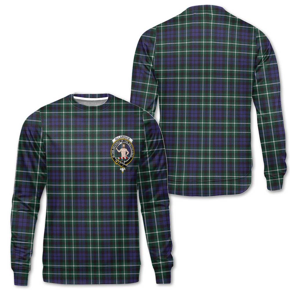 Clan Allardice Tartan Men Sweatshirt Crest And Plaid Basic Style