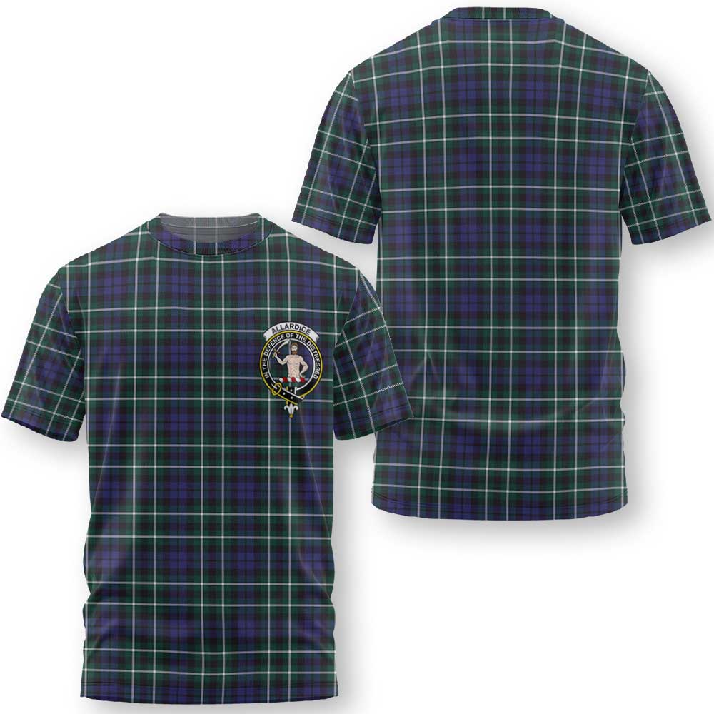 Clan Allardice Tartan Men T Shirt Crest And Plaid Basic Style