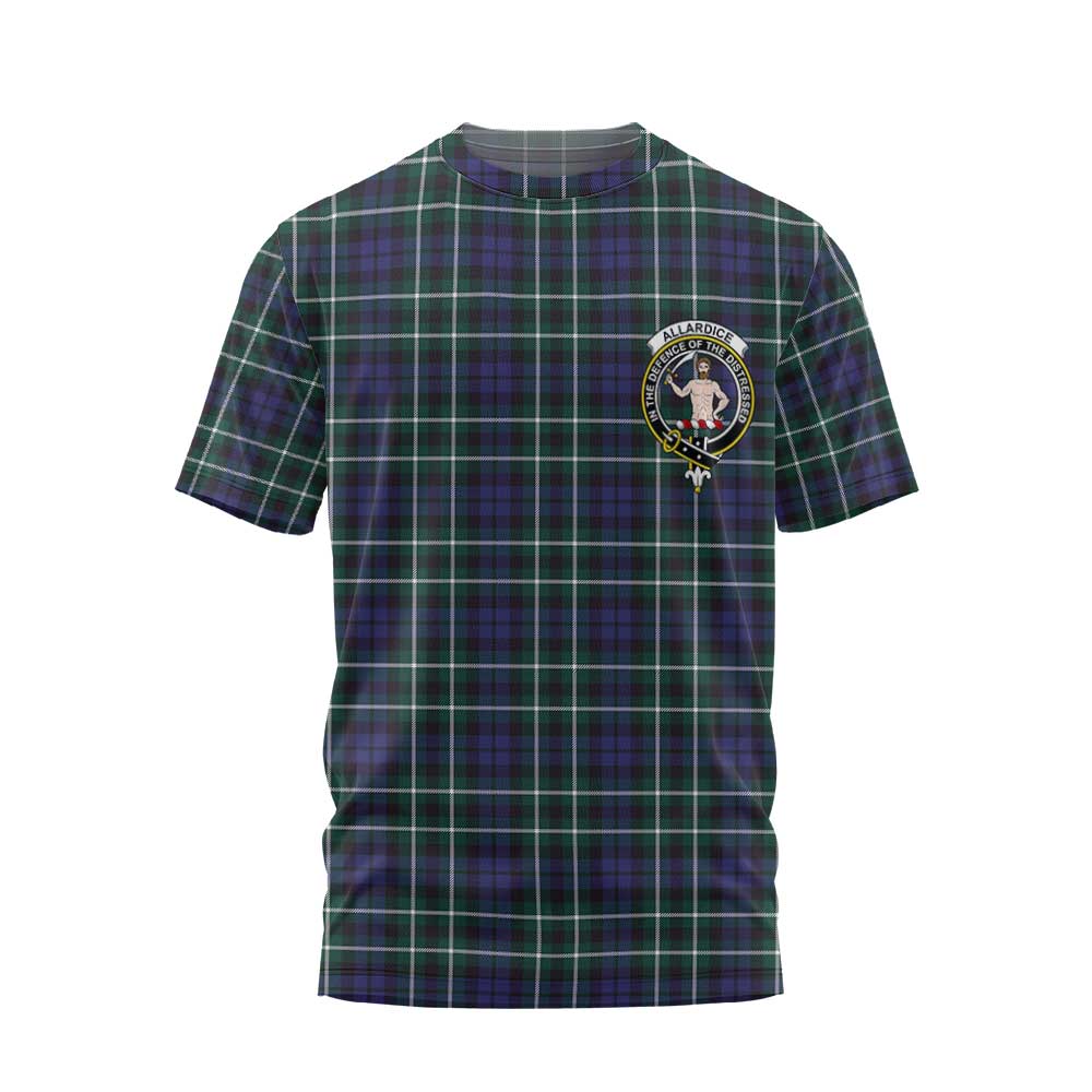 Clan Allardice Tartan Men T Shirt Crest And Plaid Basic Style