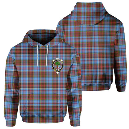 Clan Anderson Tartan Men Hoodie Crest And Plaid Basic Style