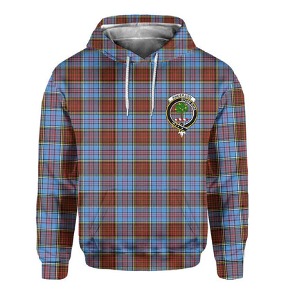 Clan Anderson Tartan Men Hoodie Crest And Plaid Basic Style