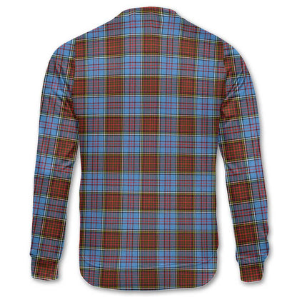 Clan Anderson Tartan Men Sweatshirt Crest And Plaid Basic Style