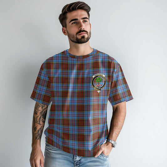 Clan Anderson Tartan Men T Shirt Crest And Plaid Basic Style