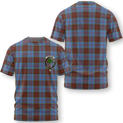 Clan Anderson Tartan Men T Shirt Crest And Plaid Basic Style