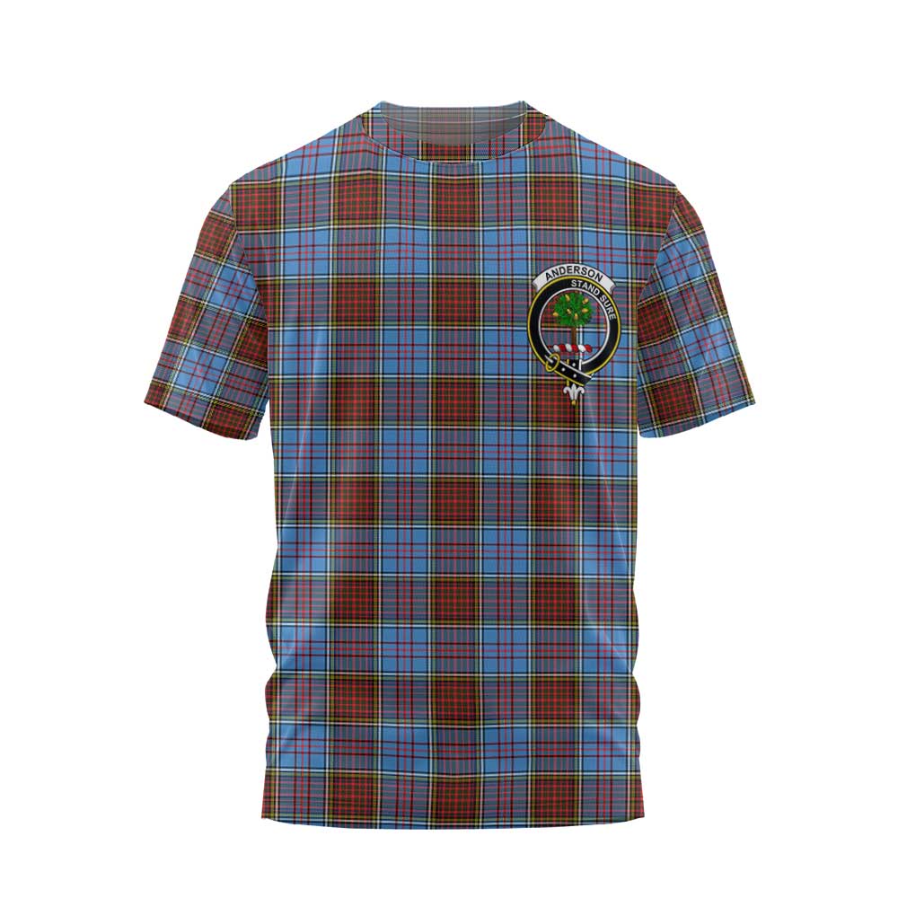 Clan Anderson Tartan Men T Shirt Crest And Plaid Basic Style