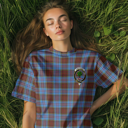 Clan Anderson Tartan Women T Shirt Crest And Plaid Basic Style