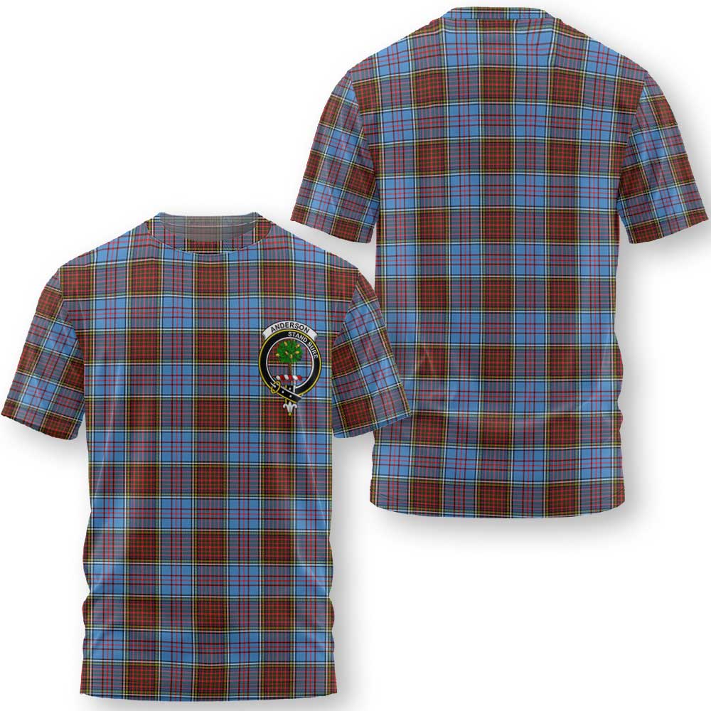 Clan Anderson Tartan Women T Shirt Crest And Plaid Basic Style