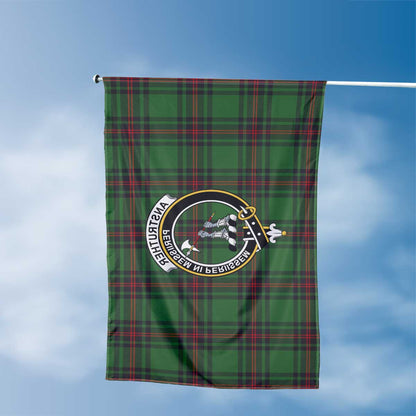 Clan Anstruther Tartan Flag Crest And Plaid Basic Style