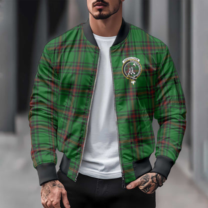 Clan Anstruther Tartan Men Bomber Jacket Crest And Plaid Basic Style