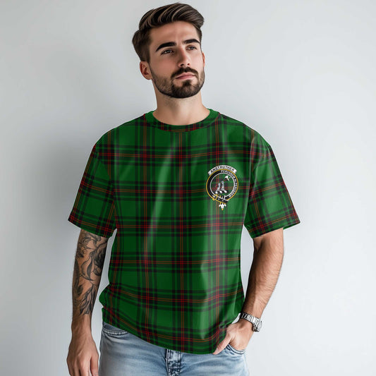 Clan Anstruther Tartan Men T Shirt Crest And Plaid Basic Style