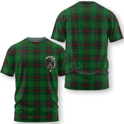 Clan Anstruther Tartan Men T Shirt Crest And Plaid Basic Style